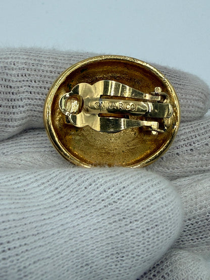 Nina-Ricci-Orecchini-Vintage-a-Clip-con-Cristalli-e-Finitura-Dorata-70136696865092 - Pally Vintage Closet