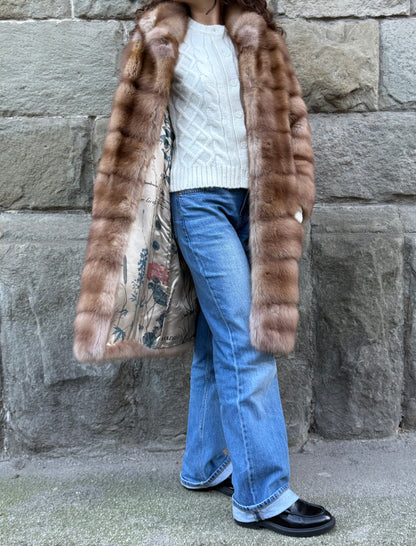 Pelliccia Vintage Zibellino Marrone Chiaro - Pally Vintage Closet