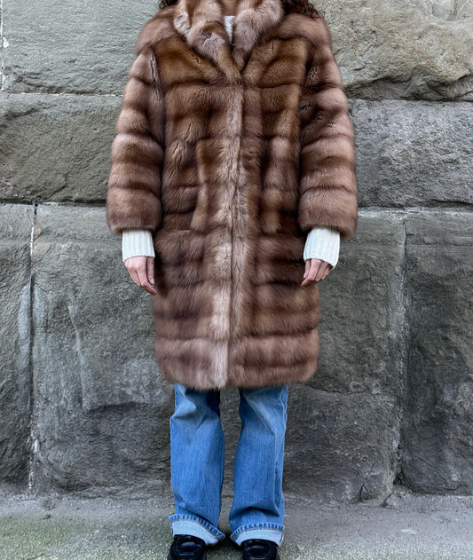 Pelliccia Vintage Zibellino Marrone Chiaro - Pally Vintage Closet