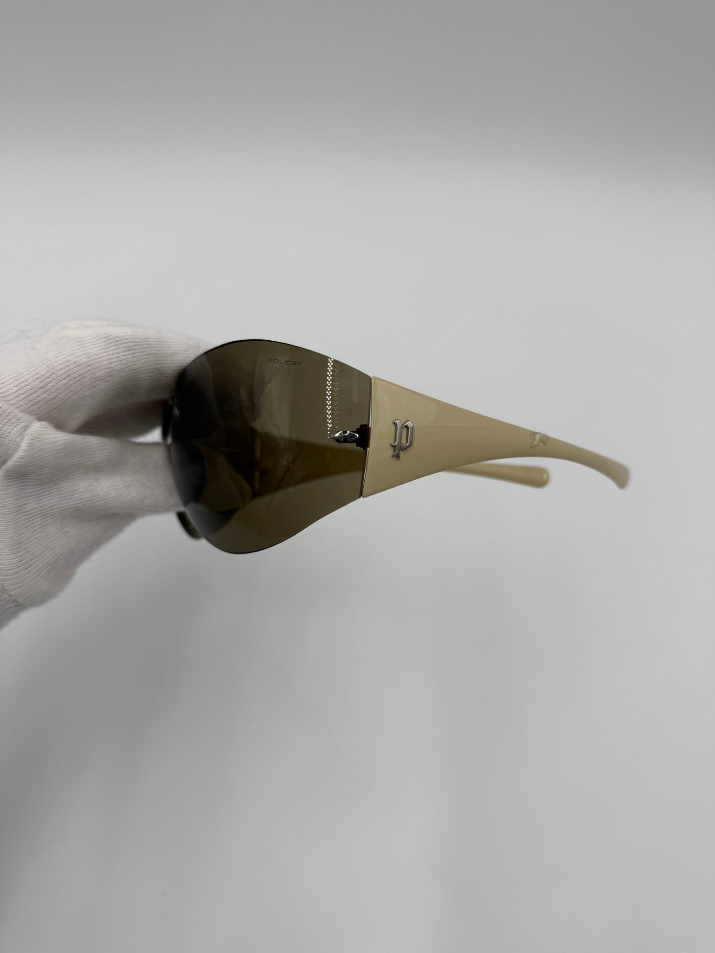 Police Occhiali da Sole Shield Vintage Marroni - Pally Vintage Closet