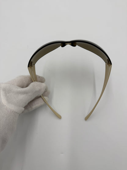 Police Occhiali da Sole Shield Vintage Marroni - Pally Vintage Closet