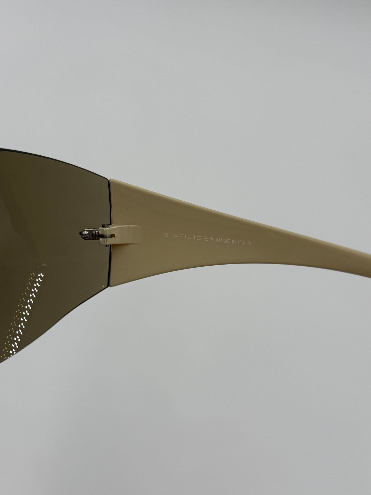 Police Occhiali da Sole Shield Vintage Marroni - Pally Vintage Closet