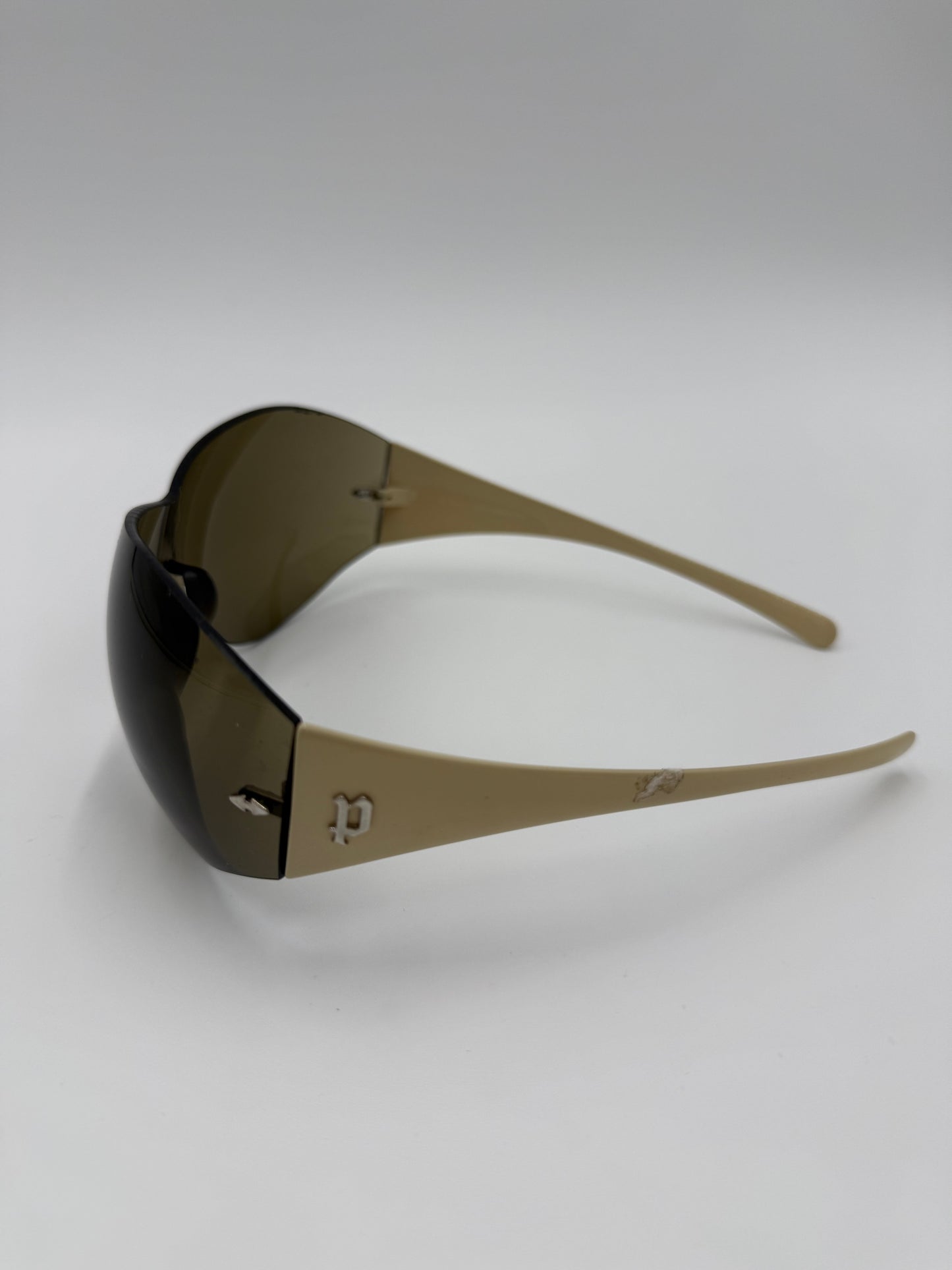 Police Occhiali da Sole Shield Vintage Marroni - Pally Vintage Closet