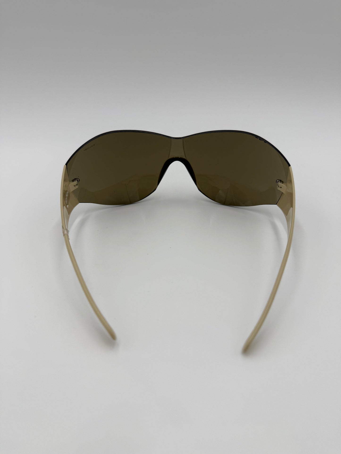 Police Occhiali da Sole Shield Vintage Marroni - Pally Vintage Closet