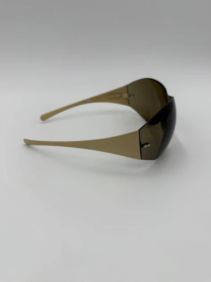 Police Occhiali da Sole Shield Vintage Marroni - Pally Vintage Closet