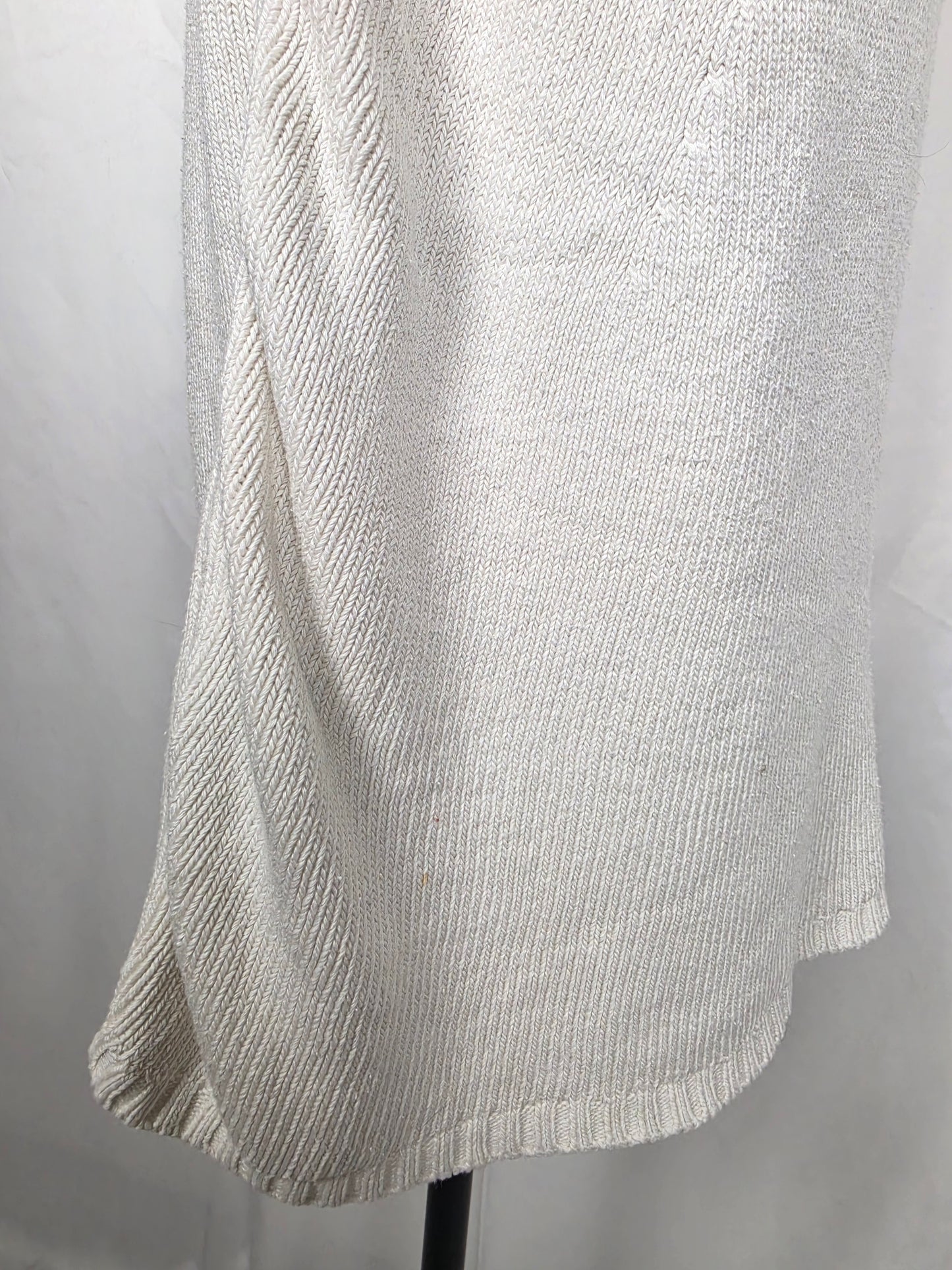Prada Abito Smanicato in Maglia Bianco Panna - Pally Vintage Closet