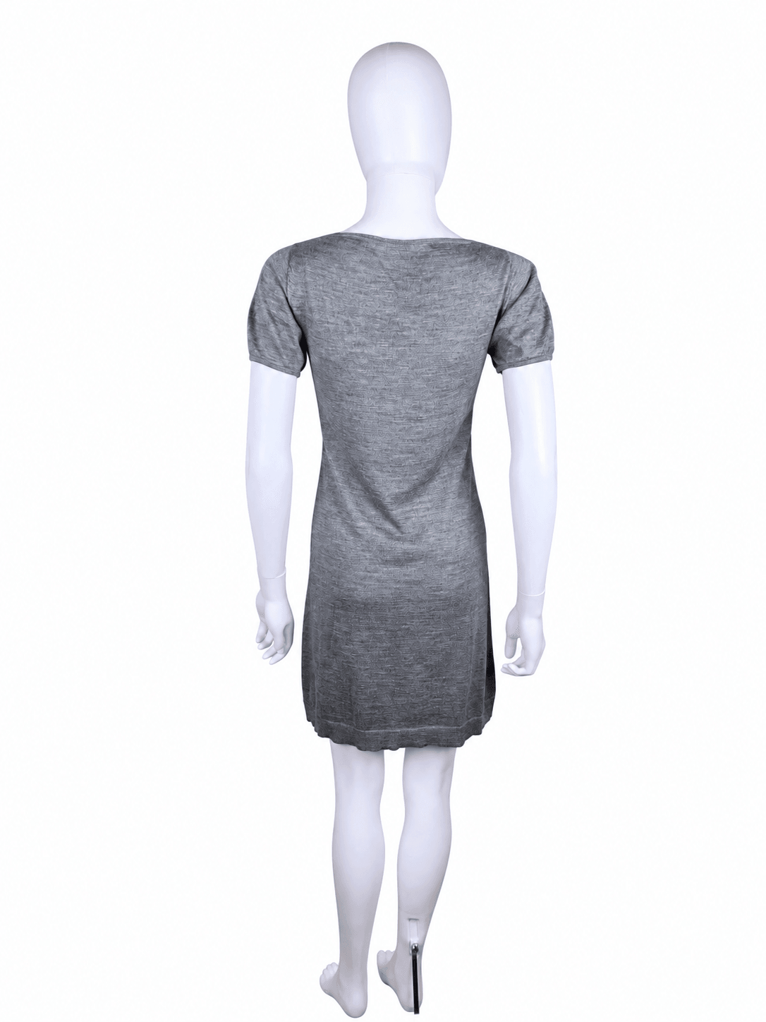 Prada Abito in Lana a Maniche Corte Grigio - Pally Vintage Closet