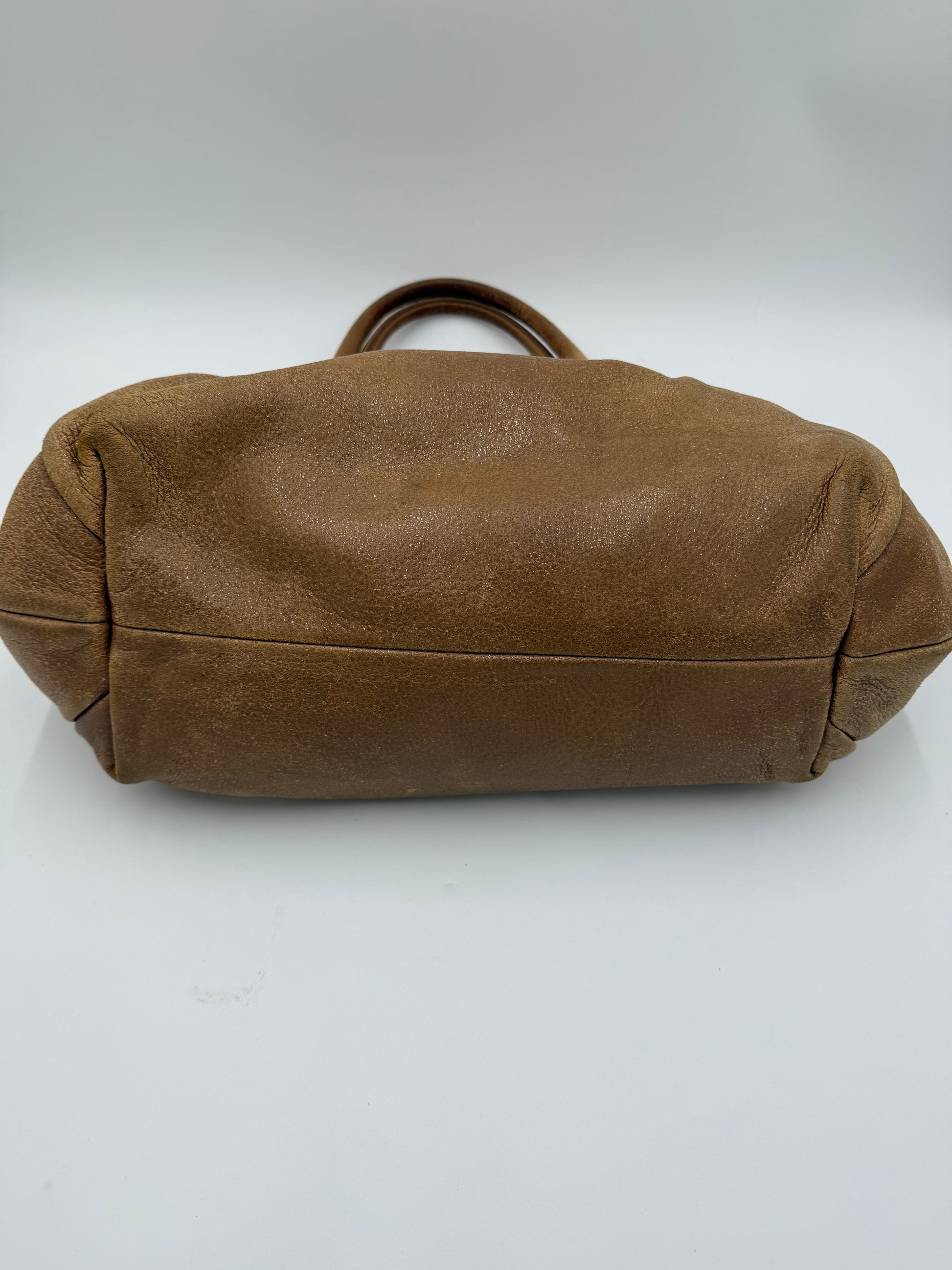 Prada Borsa Hobo Vintage in Pelle Cammello - Pally Vintage Closet