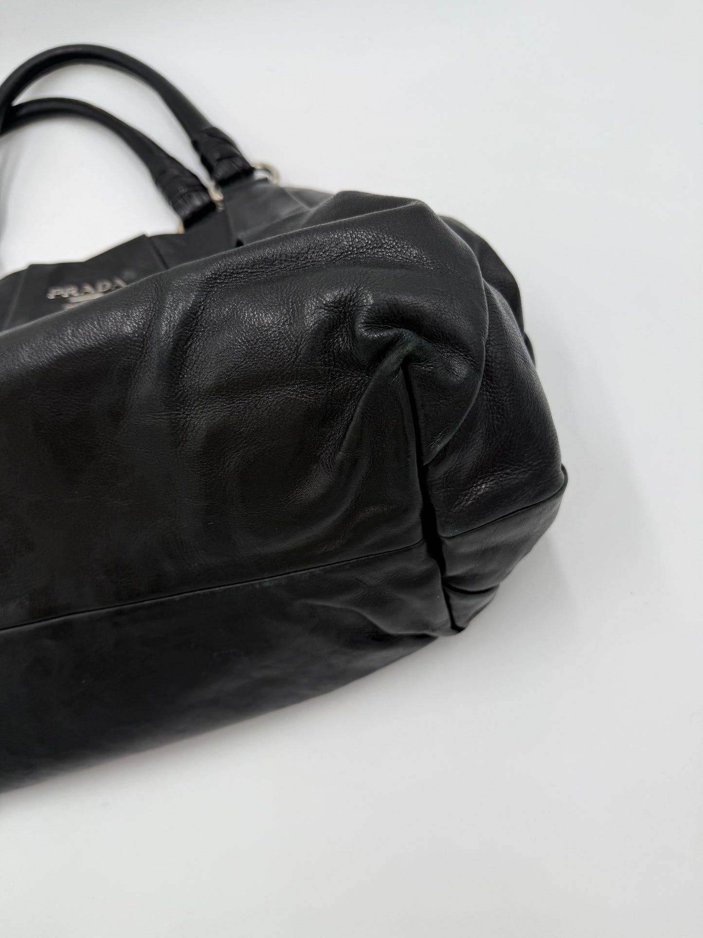 Prada Borsa Hobo Vintage in Pelle Nera - Pally Vintage Closet