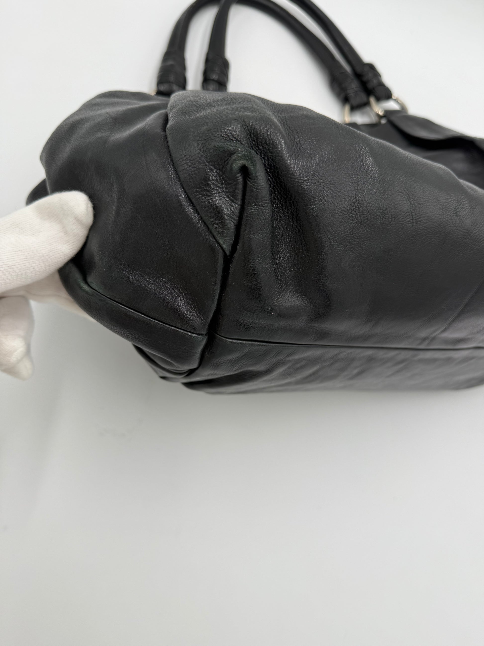 Prada Borsa Hobo Vintage in Pelle Nera - Pally Vintage Closet