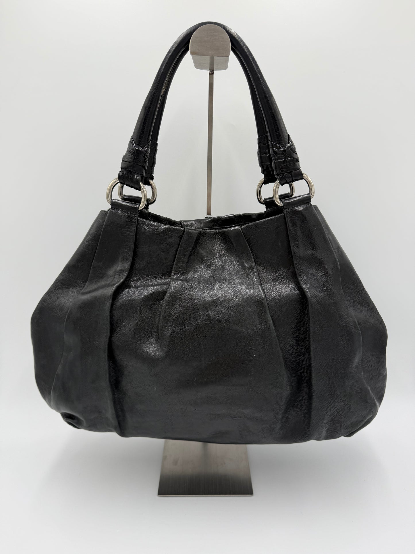 Prada Borsa Hobo Vintage in Pelle Nera - Pally Vintage Closet