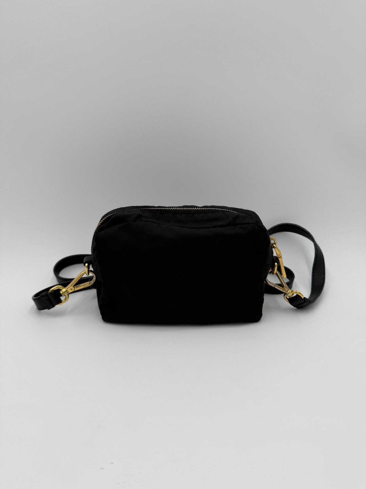 Prada Borsa a Tracolla Vintage Fiocco Mini in Nylon Nero - Pally Vintage Closet