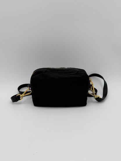 Prada Borsa a Tracolla Vintage Fiocco Mini in Nylon Nero - Pally Vintage Closet