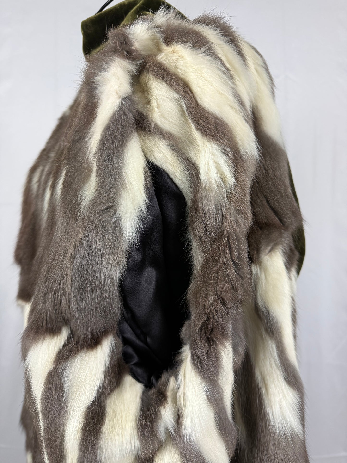 Prada Cappotto Vintage Velluto e Pelliccia Verde - Pally Vintage Closet