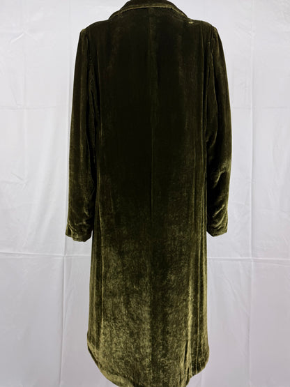 Prada Cappotto Vintage Velluto e Pelliccia Verde - Pally Vintage Closet