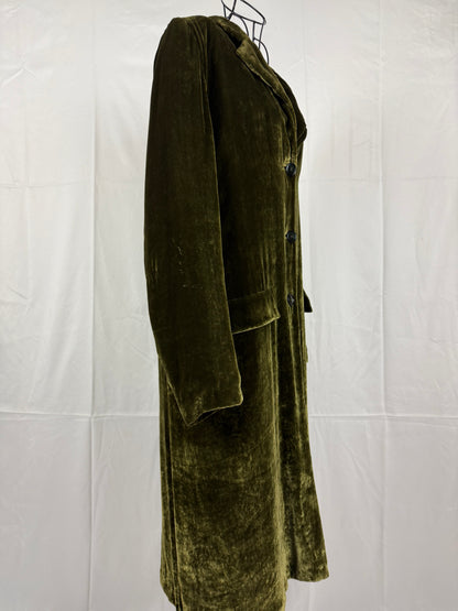 Prada Cappotto Vintage Velluto e Pelliccia Verde - Pally Vintage Closet