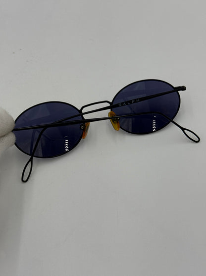 Ralph Lauren Occhiali da Sole Vintage Modello Ovale Minimal in Metallo Nero - Pally Vintage Closet