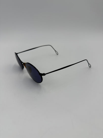 Ralph Lauren Occhiali da Sole Vintage Modello Ovale Minimal in Metallo Nero - Pally Vintage Closet