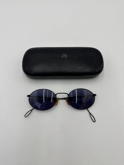 Ralph Lauren Occhiali da Sole Vintage Modello Ovale Minimal in Metallo Nero - Pally Vintage Closet