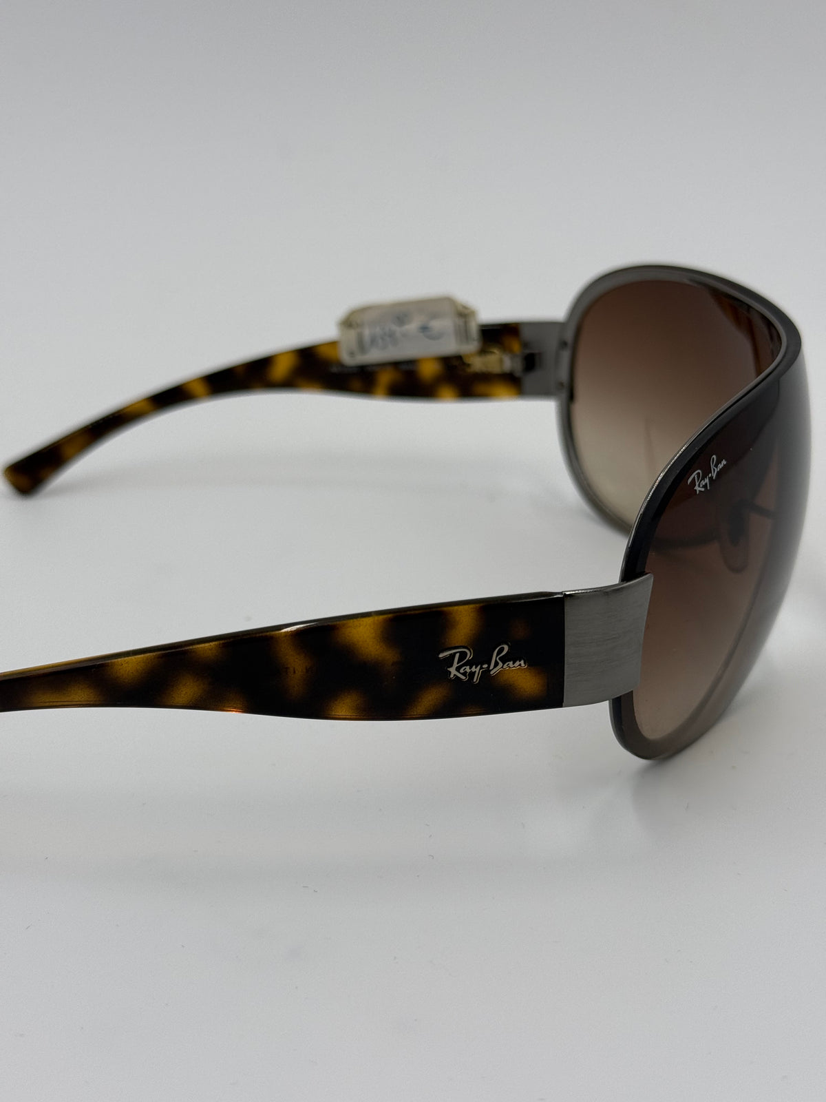 Ray-Ban Occhiali da Sole Vintage Modello Maschera Shield Y2K Marrone Tartarugato - Pally Vintage Closet