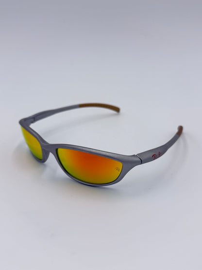 Ray-Ban Occhiali da Sole Vintage RB2046 Cutters con Lenti Specchiate Grigi - Pally Vintage Closet