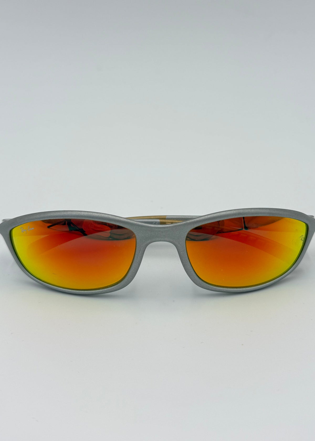 Ray-Ban Occhiali da Sole Vintage RB2046 Cutters con Lenti Specchiate Grigi - Pally Vintage Closet