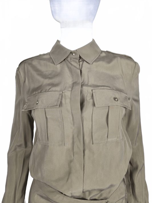 Roberto Cavalli Abito Chemisier Safari 2018 Beige - Pally Vintage Closet