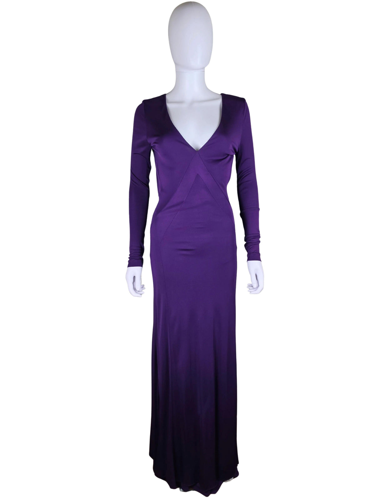 Roberto Cavalli Abito Lungo in Jersey Viola - Pally Vintage Closet