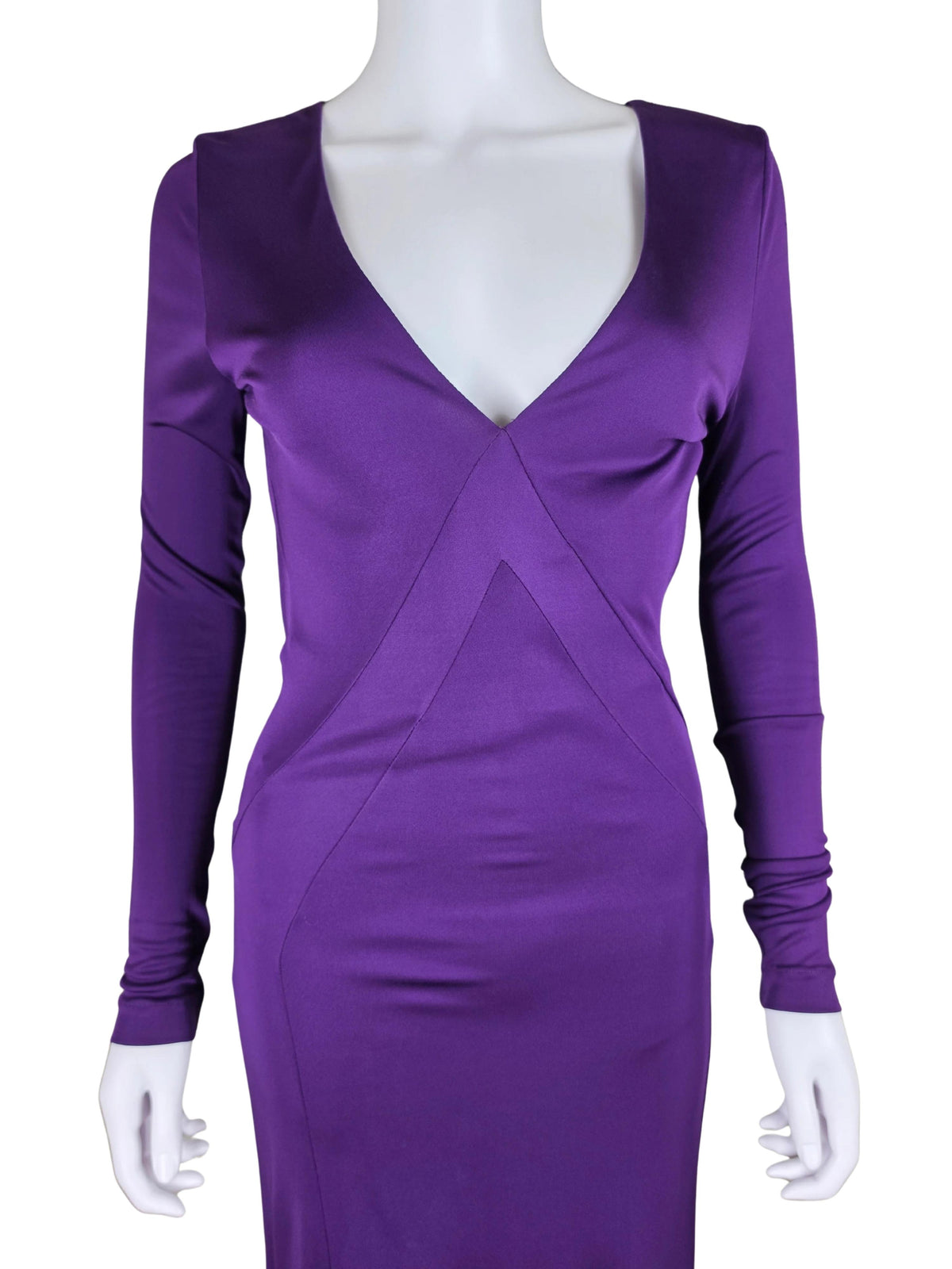 Roberto Cavalli Abito Lungo in Jersey Viola - Pally Vintage Closet