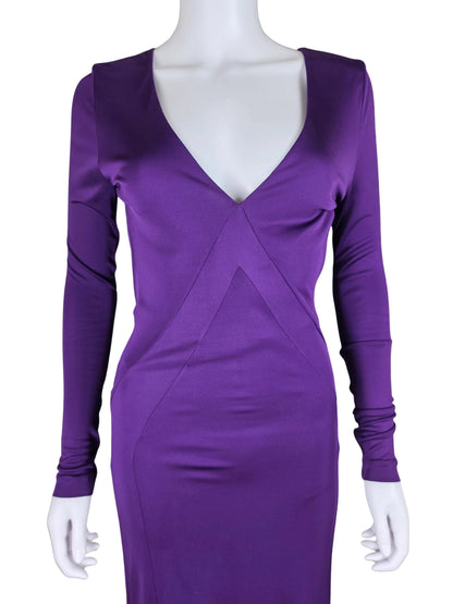 Roberto Cavalli Abito Lungo in Jersey Viola - Pally Vintage Closet