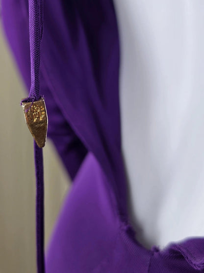 Roberto Cavalli Abito Lungo in Jersey Viola - Pally Vintage Closet