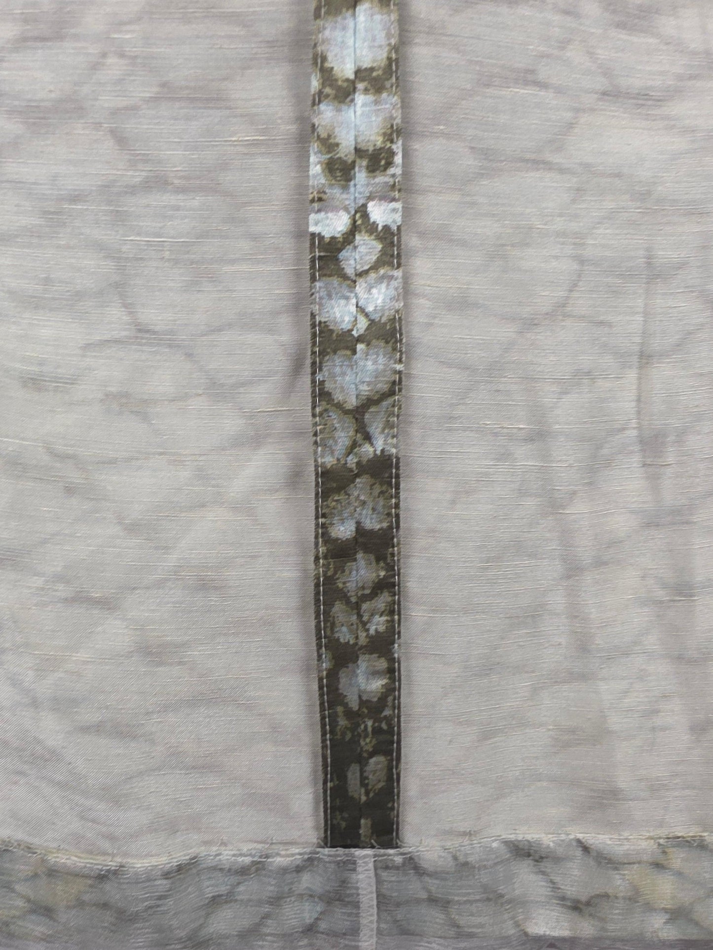 Roberto Cavalli Blazer Vintage in Lino e Seta Stampa Python Grigio e Avorio - Pally Vintage Closet