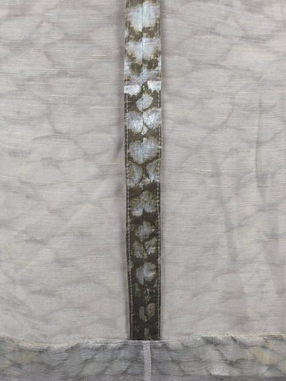Roberto Cavalli Blazer Vintage in Lino e Seta Stampa Python Grigio e Avorio - Pally Vintage Closet