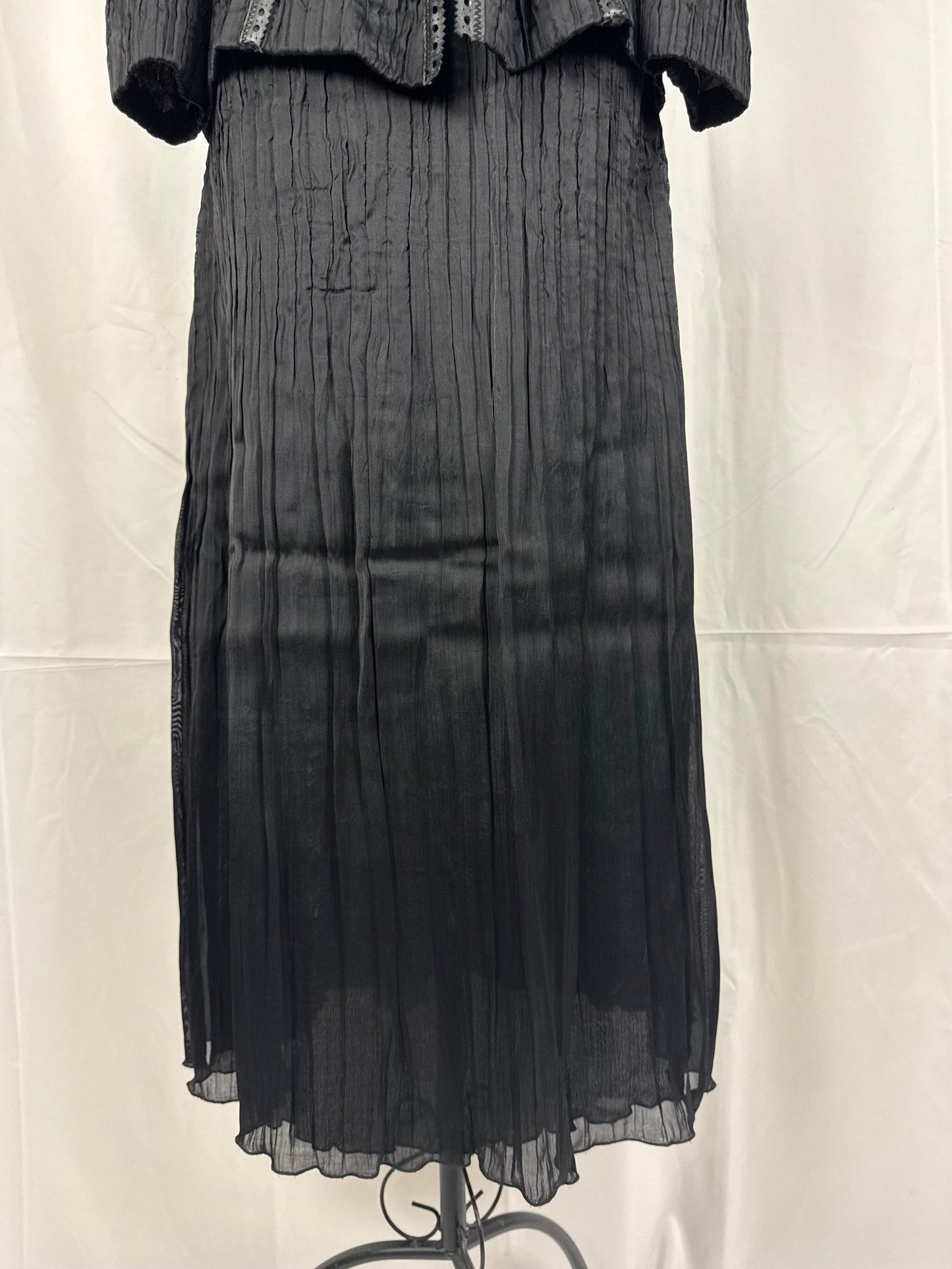 Roberto Cavalli Class Completo Blusa con Stringhe e Gonna Lunga Nero - Pally Vintage Closet