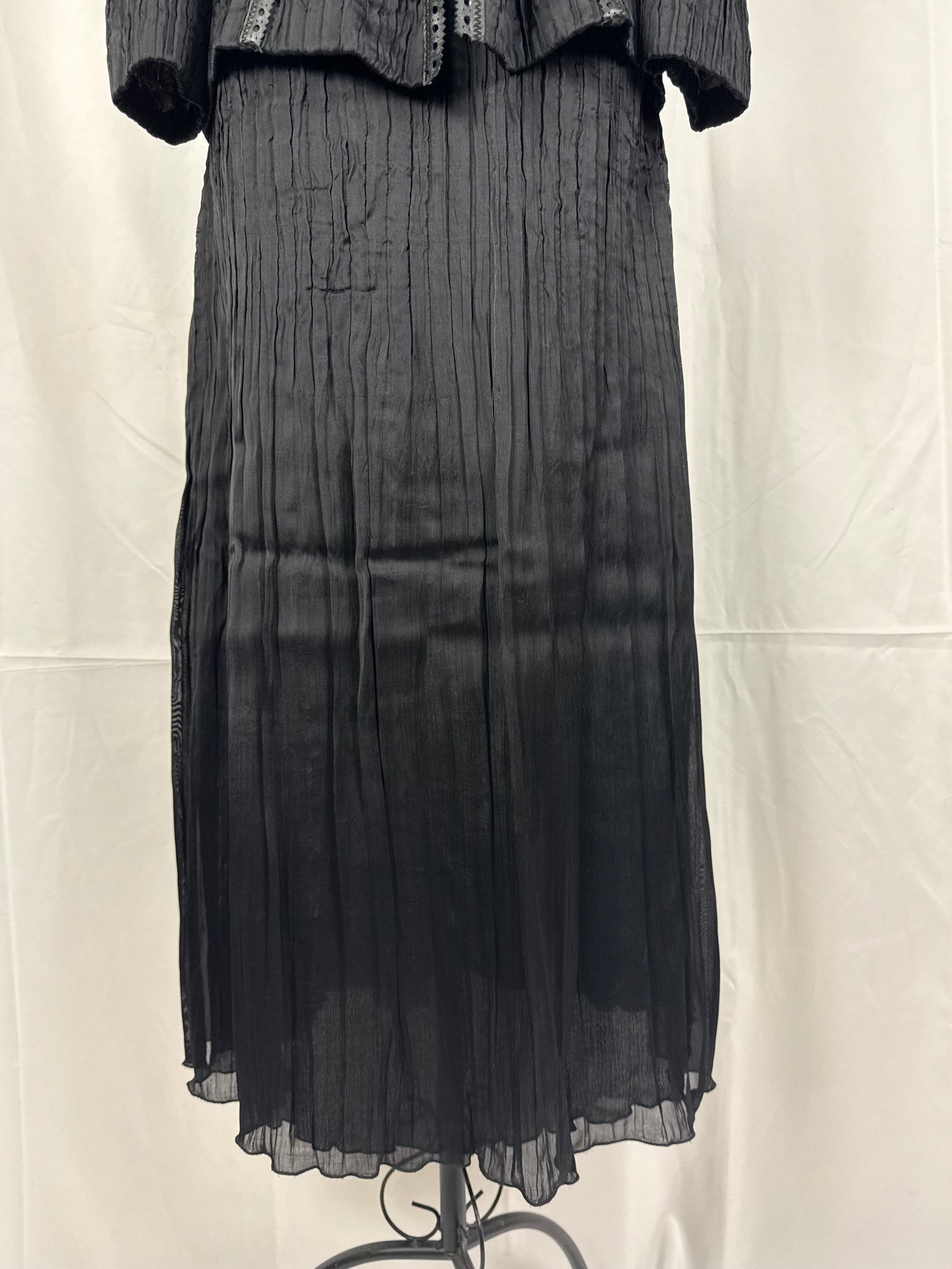 Roberto Cavalli Class Completo Blusa con Stringhe e Gonna Lunga Nero - Pally Vintage Closet