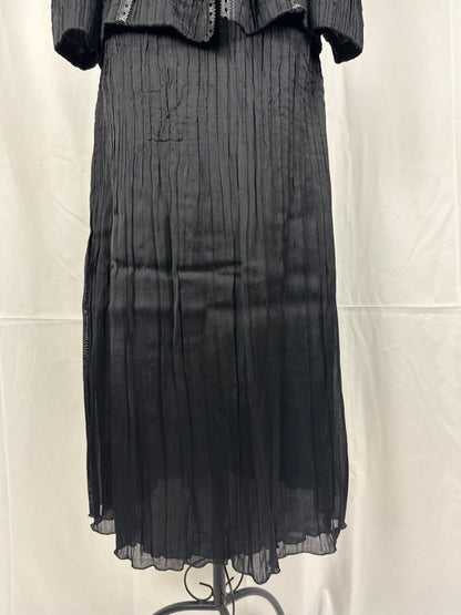 Roberto Cavalli Class Completo Blusa con Stringhe e Gonna Lunga Nero - Pally Vintage Closet