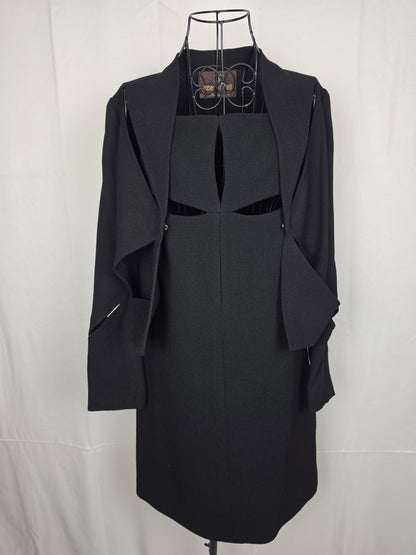 Roberto Cavalli Completo Vintage d’Archivio con Tagli Cut-Out Nero - Pally Vintage Closet