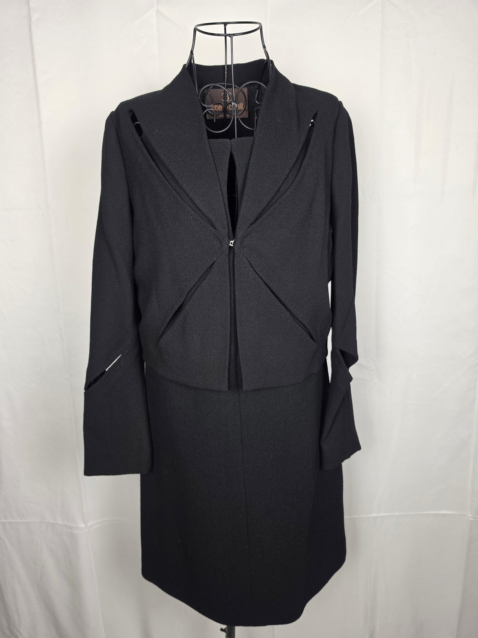 Roberto Cavalli Completo Vintage d’Archivio con Tagli Cut-Out Nero - Pally Vintage Closet