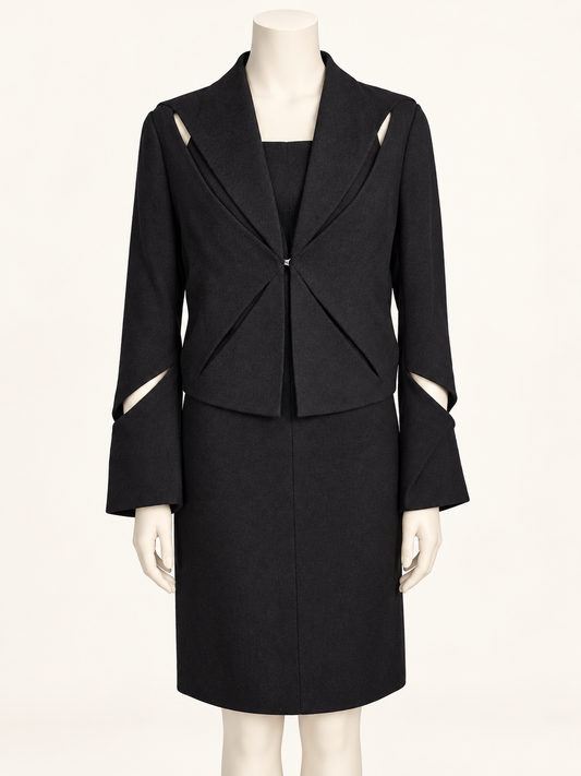 Roberto Cavalli Completo Vintage d’Archivio con Tagli Cut-Out Nero - Pally Vintage Closet