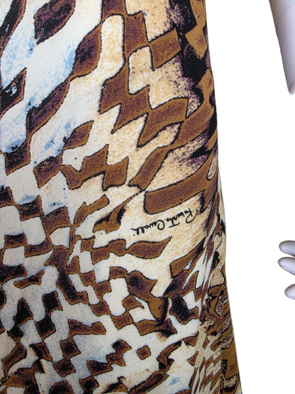 Roberto Cavalli Gonna Longuette Vintage 2003 Stampa Animalier - Pally Vintage Closet