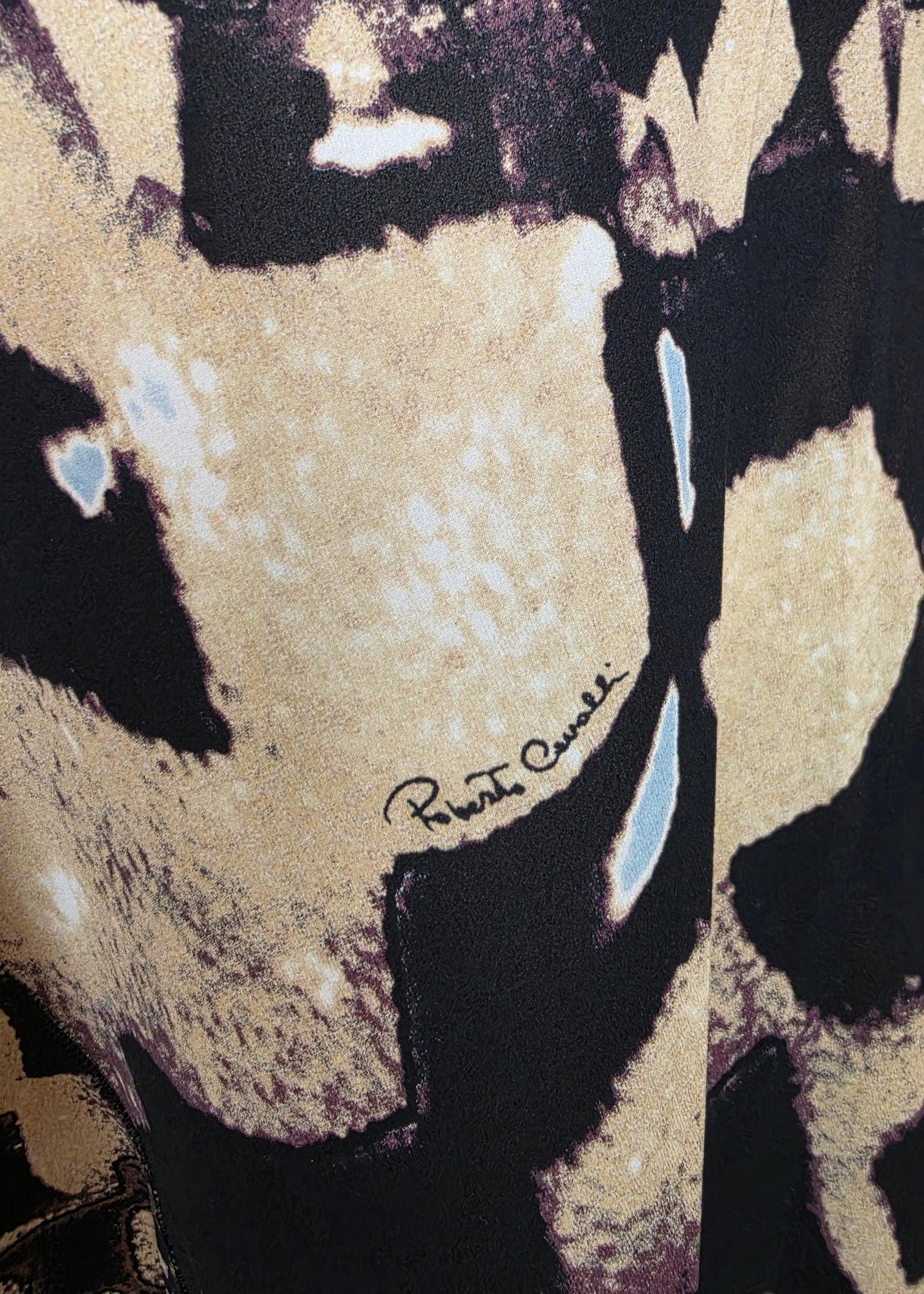 Roberto Cavalli Gonna Longuette Vintage 2003 Stampa Animalier - Pally Vintage Closet
