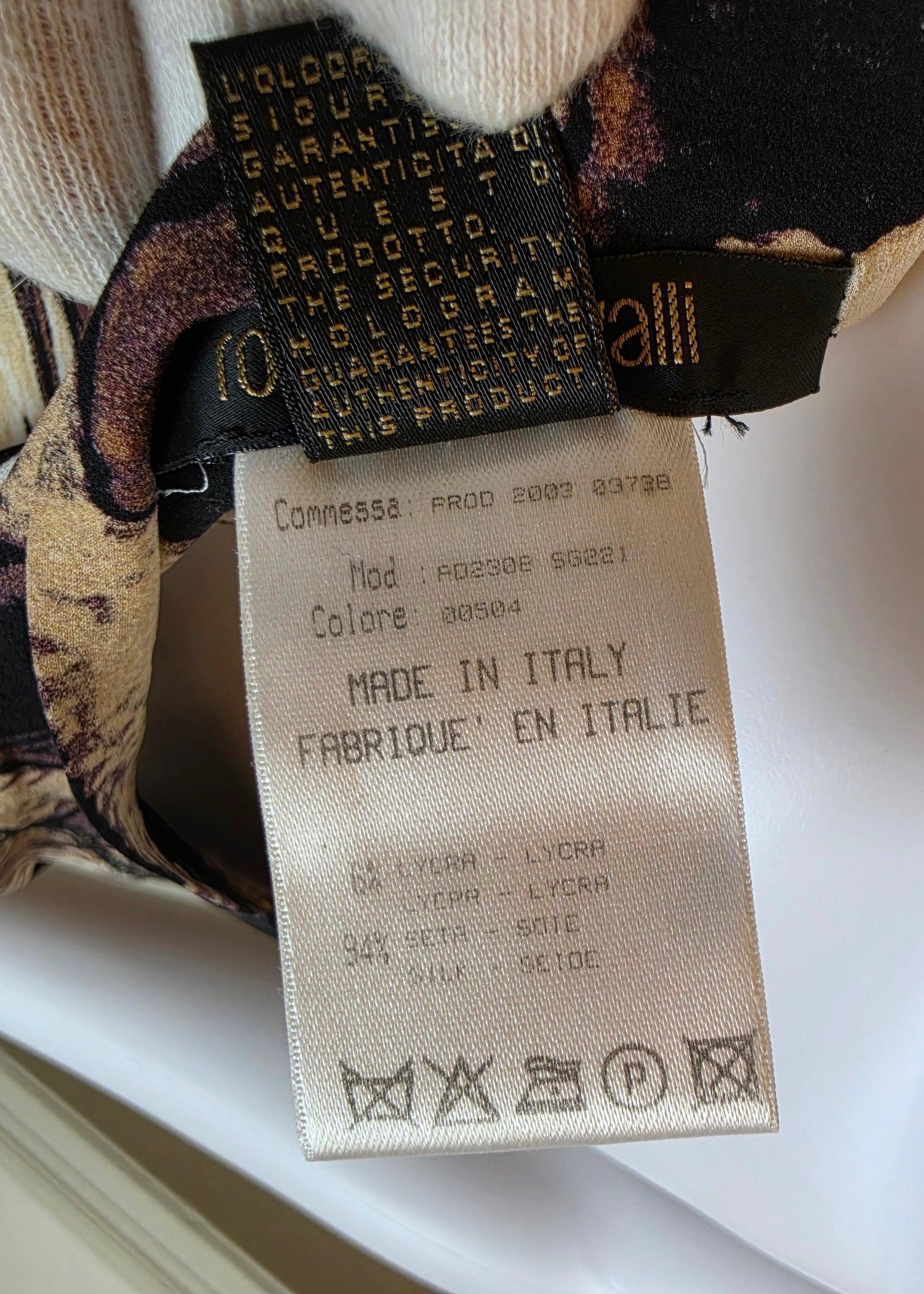 Roberto Cavalli Gonna Longuette Vintage 2003 Stampa Animalier - Pally Vintage Closet