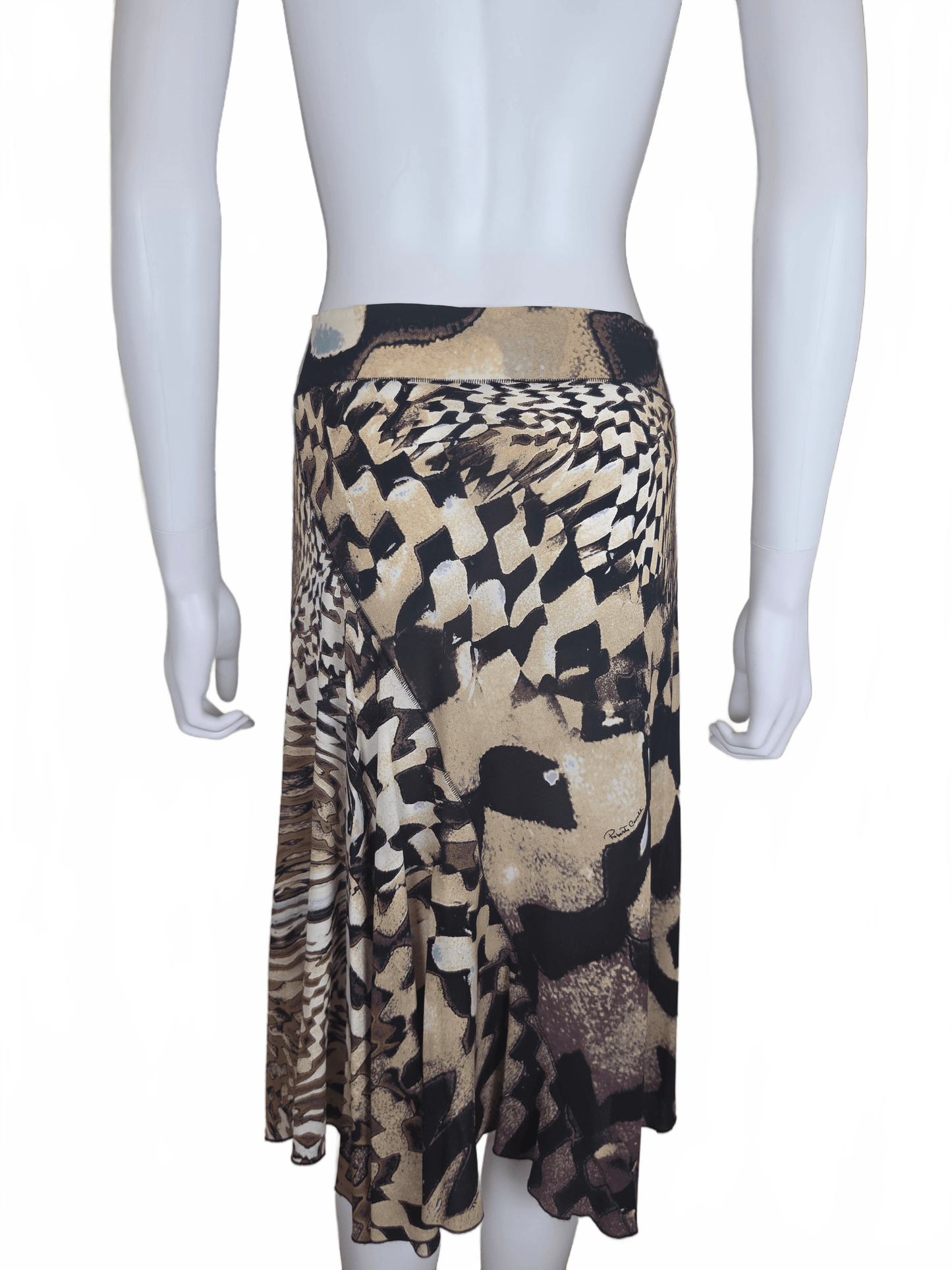 Roberto Cavalli Gonna Longuette Vintage 2003 Stampa Animalier - Pally Vintage Closet
