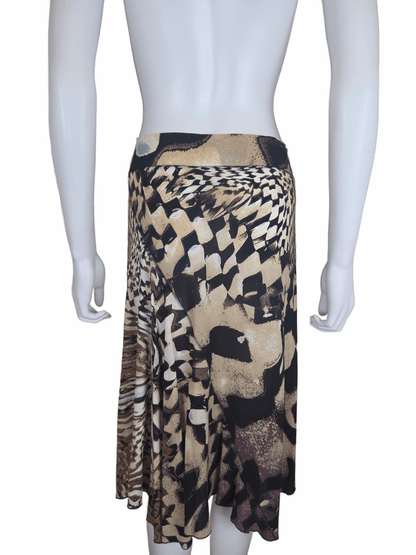 Roberto Cavalli Gonna Longuette Vintage 2003 Stampa Animalier - Pally Vintage Closet