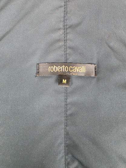 Roberto Cavalli Piumino Oversize in Seta Jewel Print Nero - Pally Vintage Closet