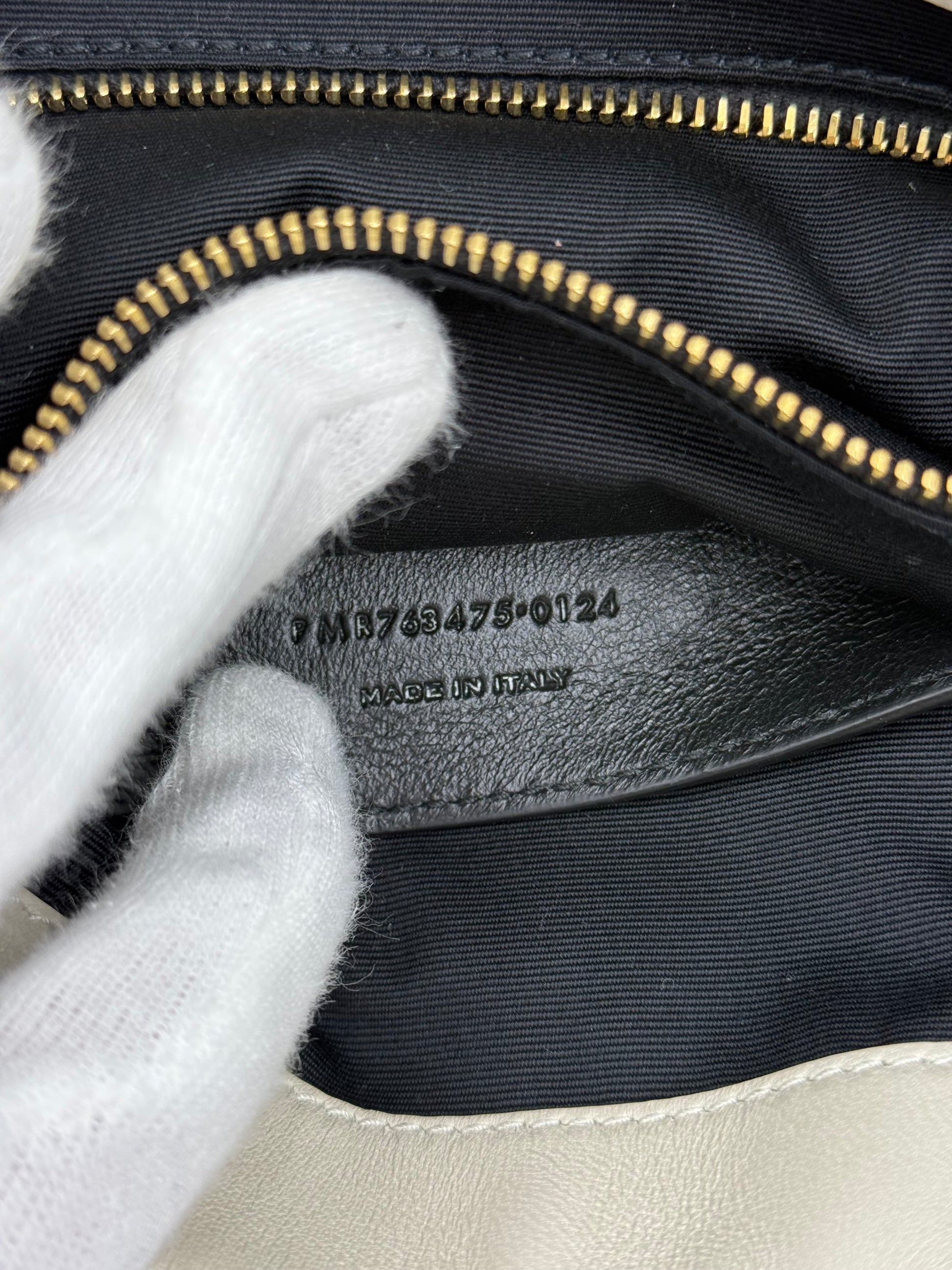 Saint Laurent Borsa Jamie 4.3 Matelassé Media Crema - Pally Vintage Closet