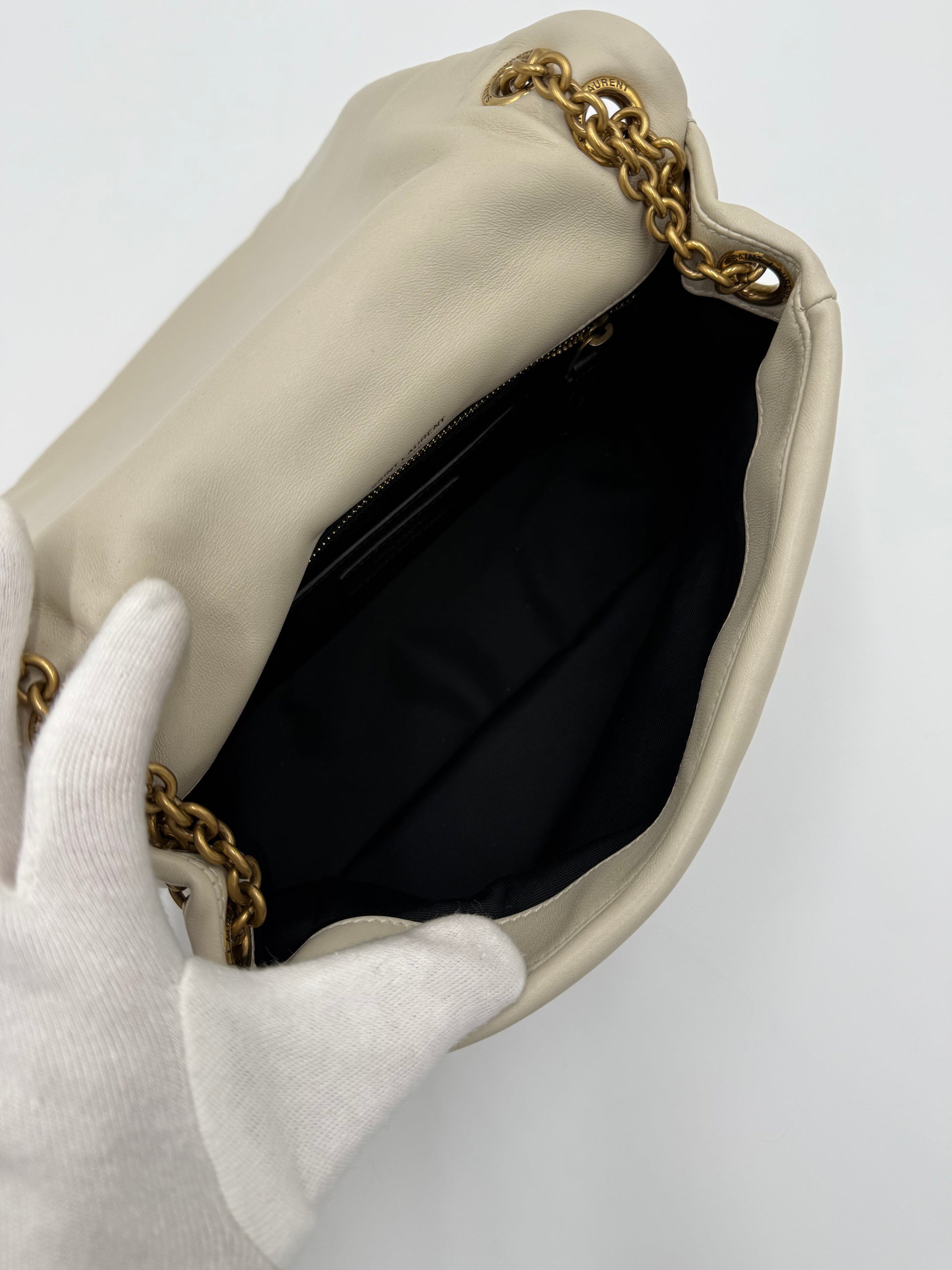 Saint Laurent Borsa Jamie 4.3 Matelassé Media Crema - Pally Vintage Closet