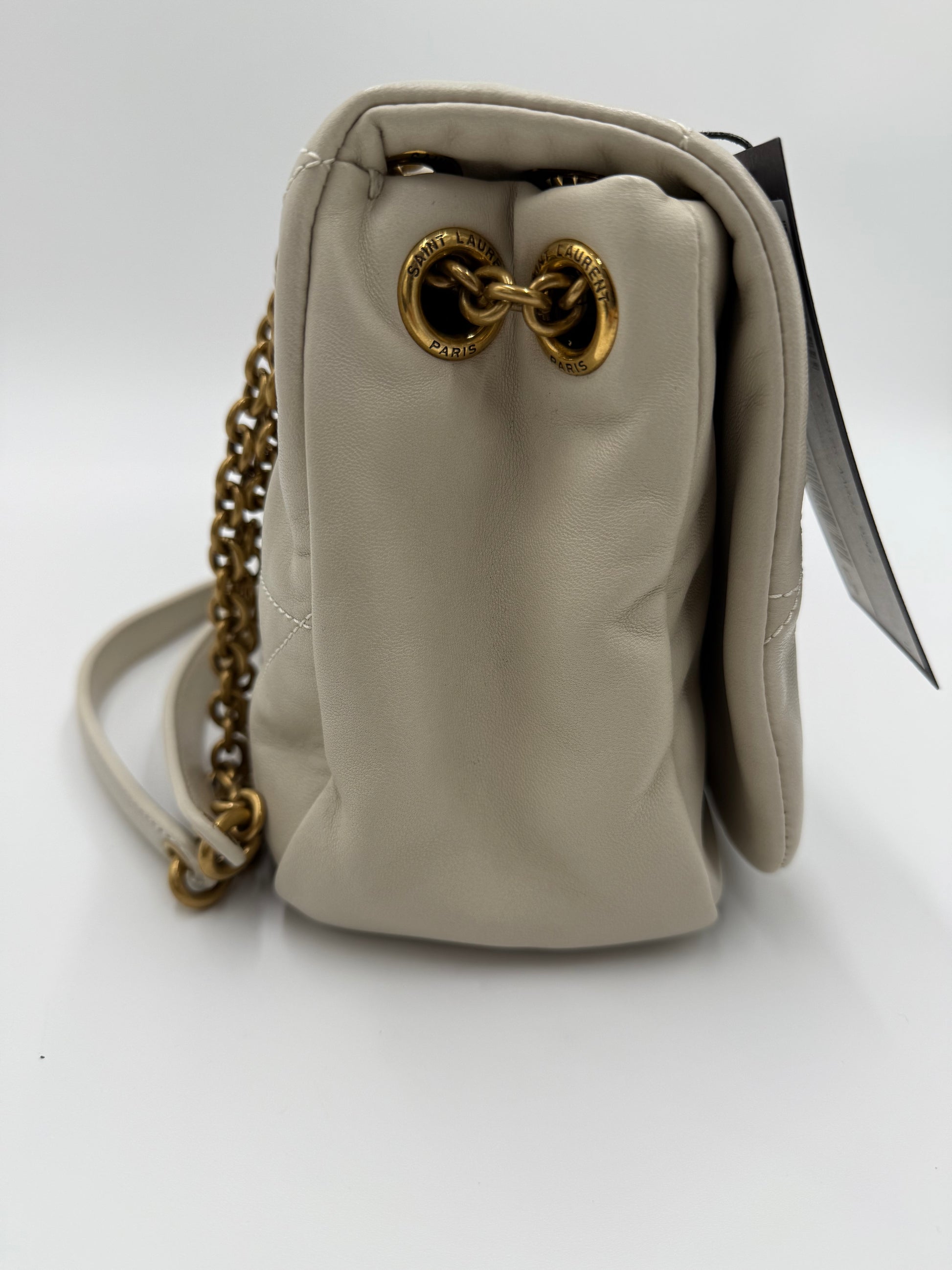 Saint Laurent Borsa Jamie 4.3 Matelassé Media Crema - Pally Vintage Closet