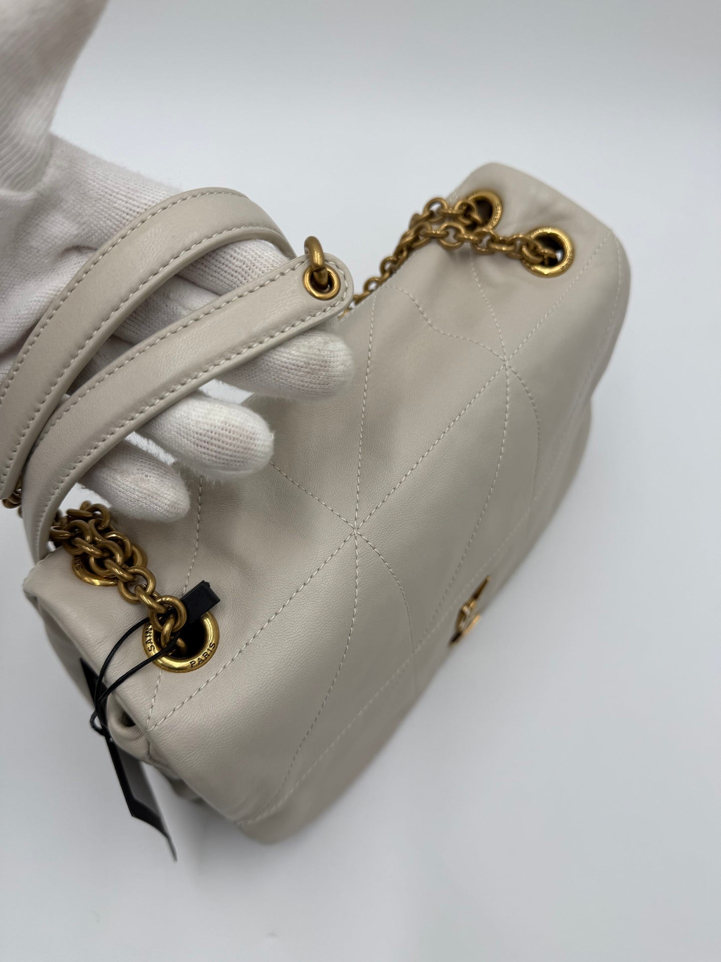 Saint Laurent Borsa Jamie 4.3 Matelassé Media Crema - Pally Vintage Closet