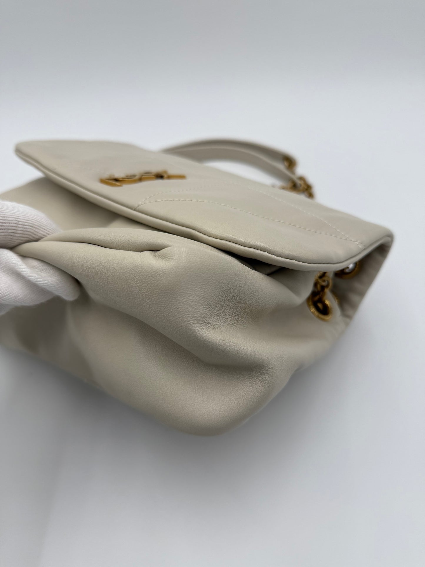 Saint Laurent Borsa Jamie 4.3 Matelassé Media Crema - Pally Vintage Closet